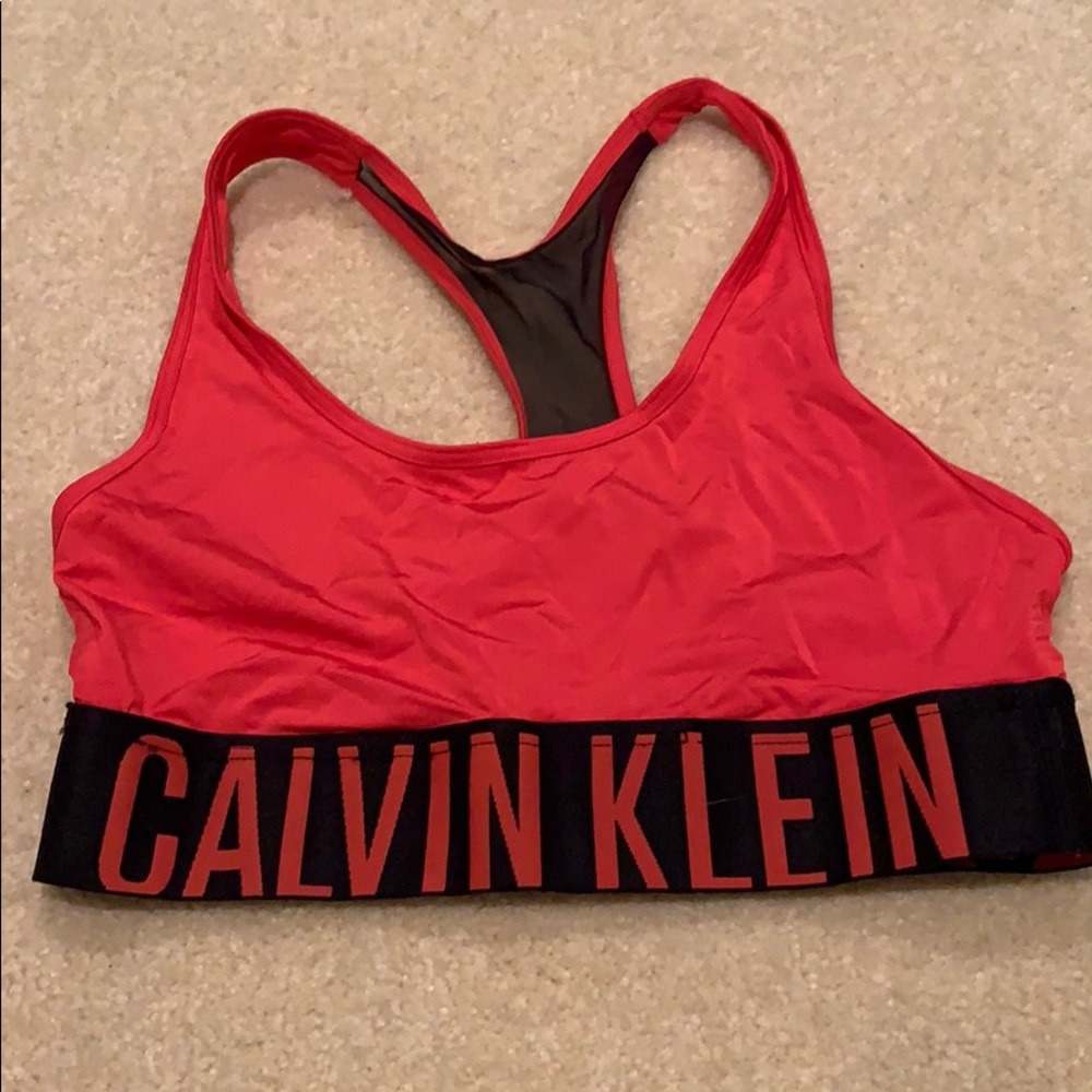 Calvin Klein Red Sportabra